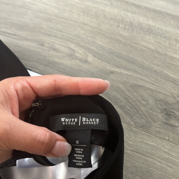 Black and white skirt Mesh Stripe Black Pencil - Picture 8 of 13